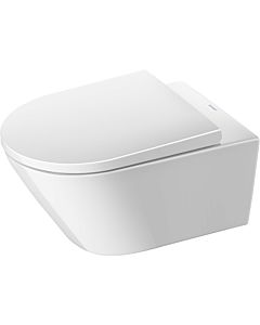 Duravit D-Neo wall washdown WC set 45770900A1 avec siège WC et système de fixation Durafix, sans rebord, blanc