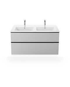 Duravit ME by Starck Doppelwaschtisch 2336130000 130 x 49 cm, weiss, mit Hahnloch und Überlauf
