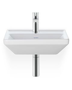 Duravit D-Neo Handwaschbecken 07384500411 ohne Überlauf, mit Hahnloch, weiss wondergliss
