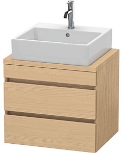 Duravit DuraStyle vasque DS530503030 60 x 47,8 cm, chêne naturel, pour console, 2 tiroirs