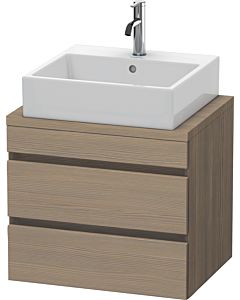 Duravit DuraStyle Waschtisch-Unterschrank DS530503535 60 x 47,8 cm, Eiche terra, für Konsole, 2 Schubkästen
