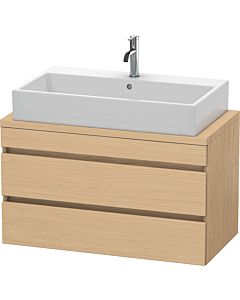 Duravit DuraStyle vasque DS530803030 90 x 47,8 cm, chêne naturel, pour console, 2 tiroirs