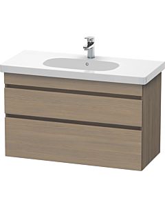 Duravit DuraStyle Waschtisch-Unterschrank DS648503535 100 x 45,3 cm, Eiche terra, 2 Schubkästen, wandhängend