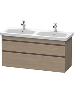 Duravit DuraStyle Waschtisch-Unterschrank DS649803535 123x44,8x61cm, 2 Auszüge, Becken links/rechts, Eiche terra