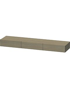 Duravit DuraStyle drawer shelf DS827303535 180 x 44 cm, 3 drawers, terra oak, with console support