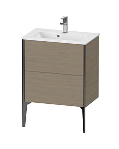 Duravit XViu vanity unit XV44880B235 61 x 59.4 x 39 cm, terra oak, 2 pull-outs, standing, matt black