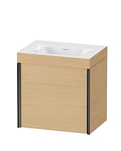 Duravit XViu meuble sous-vasque XV4630NB230C 45x33,3cm, 2000 , gauche, sans trou pour robinet, noir mat, Rahmen C, chêne naturel