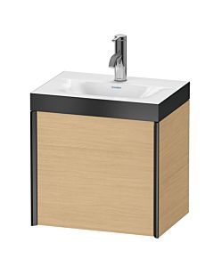 Duravit XViu meuble sous-vasque XV4630OB230P 45x33,3cm, 2000 , gauche, 2000 , noir mat, Rahmen P, chêne naturel