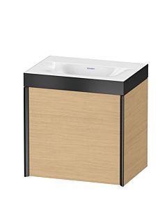 Duravit XViu meuble sous-vasque XV4631NB230P 45x33,3cm, 2000 , droite, sans trou pour robinet, noir mat, Rahmen P, chêne naturel