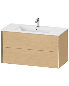 Duravit XViu vanity unit XV41270B130 101 x 56 x 48 cm, natural oak, 2 drawers, wall-hung, matt champagne