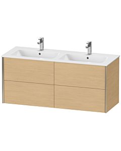 Duravit XViu vanity unit XV41290B130 128x48x56cm, 4 drawers, wall-hung, matt champagne, natural oak