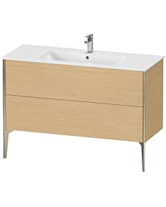Duravit XViu vanity unit XV44840B130 121 x 59.4 x 48 cm, natural oak, 2 pull-outs, standing, matt champagne