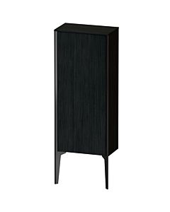 Duravit XViu Halbhochschrank XV1305LB216 40x24x89cm, schwarz matt, Tür links, Eiche schwarz