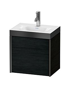 Duravit XViu vanity unit XV4631OB216P 45x33.3cm, 2000 door, right, 2000 tap hole, matt black, Rahmen P, black oak