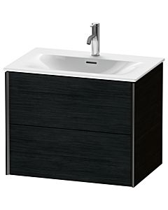 Duravit XViu vanity unit XV41330B216 71 x 55.7 x 48 cm, black oak, 2 drawers, matt black