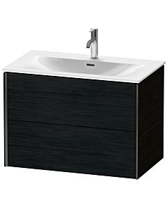 Duravit XViu vanity unit XV41340B216 81 x 55.7 x 48 cm, black oak, 2 drawers, matt black