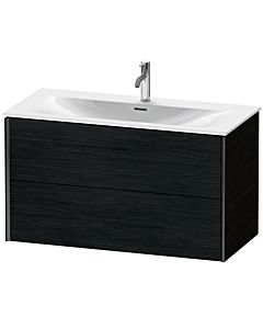 Duravit XViu vanity unit XV41350B216 101 x 55.7 x 48 cm, black oak, 2 drawers, matt black