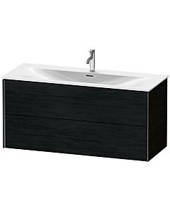 Duravit XViu vanity unit XV41360B216 121 x 55.7 x 48 cm, black oak, 2 drawers, matt black
