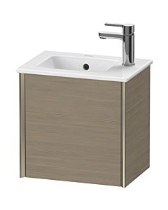 Duravit XViu Waschtisch-Unterschrank XV4024RB135 41x29x40cm, wandhängend, champagner matt, Anschlag rechts, Eiche terra