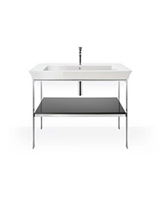 Duravit Console pour lavabo White Tulip WT45410H1H1 98,4 x 45 cm, Graphit haute brillance, sur pied, métal
