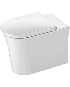 Duravit White Tulip à poser au sol WC 20010900001 37x58cm, 4,5 l, sortie horizontale, sans rebord, blanc WonderGliss