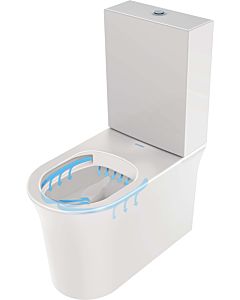 Duravit White Tulip stand WC 2197092000 37x65cm, pour réservoir attaché, pour combinaison, blanc Hygiene Glaze