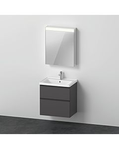 Duravit Ensemble de meubles D-Neo DE0115R4949 650mm, charnières à droite, Graphit Matt