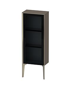 Duravit haut moyen XViu XV1360RB189 40x24x89cm, porte vitrée, champagne mat, porte à droite, gris flanelle brillant