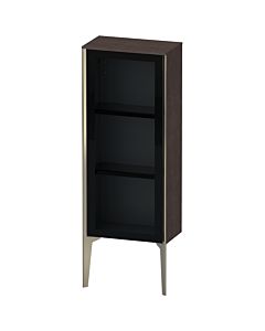 Duravit high cabinet XV1360RB172 40x24x89cm, glass door, matt champagne, door on the right, dark oak brushed
