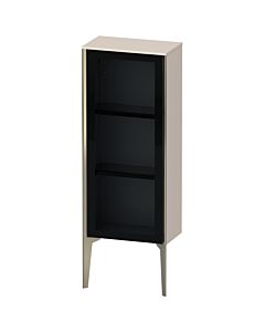 Duravit hauteur XViu XV1360LB191 40x24x89cm, porte vitrée, champagne mat, porte à gauche, taupe mat