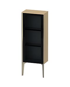 Duravit XViu Halbhochschrank XV1360LB171 40x24x89cm, Glastür, champagner matt, Tür links, mediterrane eiche