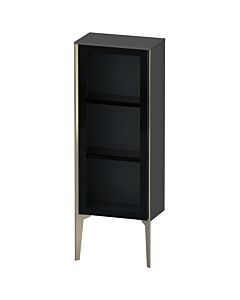Duravit haut moyen XViu XV1360LB149 40x24x89cm, porte vitrée, champagne mat, porte à gauche, graphite mat