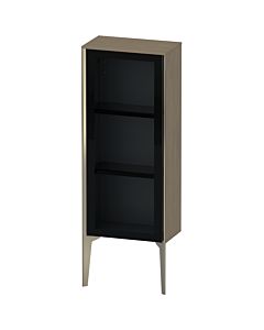 Duravit XViu Halbhochschrank XV1360RB135 40x24x89cm, Glastür, champagner matt, Tür rechts, Eiche terra