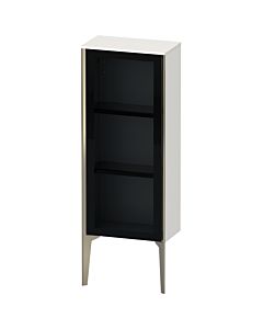 Duravit haut moyen XViu XV1360LB122 40x24x89cm, porte vitrée, champagne mat, porte à gauche, blanc brillant