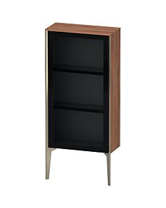 Duravit XViu Halbhochschrank XV1361RB179 50x24x89cm, Glastür, champagner matt, Tür rechts, nussbaum natur