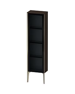Duravit XViu Halbhochschrank XV1365RB169 40x24x133cm, Glastür, champagner matt, Tür rechts, nussbaum gebürstet