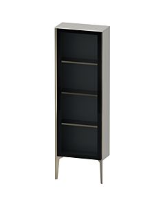 Duravit hauteur XViu XV1366LB107 50x24x133cm, porte vitrée, champagne mat, porte à gauche, gris béton mat