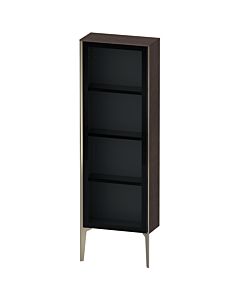 Duravit high cabinet XV1366RB172 50x24x133cm, glass door, matt champagne, door on the right, dark brushed oak
