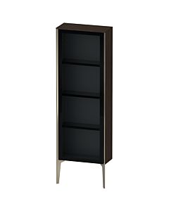 Duravit haut moyen XViu XV1366RB169 50x24x133cm, porte vitrée, champagne mat, porte à droite, noyer brossé