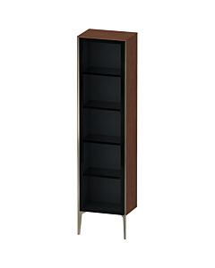 Duravit XViu Hochschrank XV1376LB113 50x36x177cm, Glastür, champagner matt, Tür links, amerikanischer nussbaum