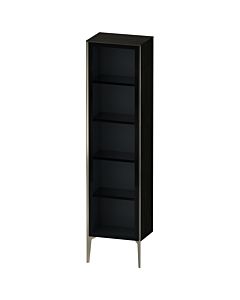 Duravit tall cabinet XV1376RB116 50x36x177cm, glass door, matt champagne, door on the right, black oak