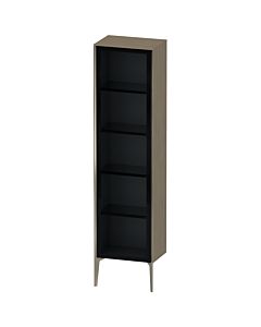 Duravit XViu Hochschrank XV1376RB135 50x36x177cm, Glastür, champagner matt, Tür rechts, Eiche terra