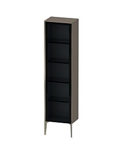 Duravit tall cabinet XV1376RB190 50x36x177cm, glass door, matt champagne, door on the right, flannel gray silk matt