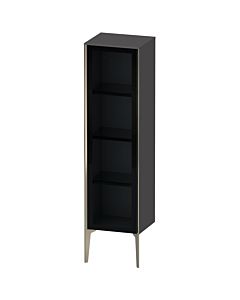 Duravit haut moyen XViu XV1367LB149 40x36x133cm, porte vitrée, champagne mat, porte à gauche, graphite mat