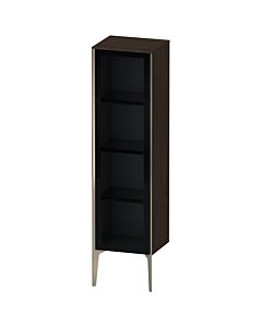 Duravit XViu Halbhochschrank XV1367LB169 40x36x133cm, Glastür, champagner matt, Tür links, nussbaum gebürstet