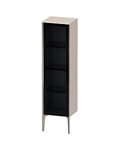 Duravit haut moyen XViu XV1367LB191 40x36x133cm, porte vitrée, champagne mat, porte à gauche, taupe mat