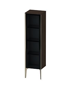 Duravit XViu Halbhochschrank XV1367RB169 40x36x133cm, Glastür, champagner matt, Tür rechts, nussbaum gebürstet