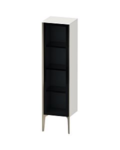 Duravit haut moyen XViu XV1367RB185 40x36x133cm, porte vitrée, champagne mat, porte à droite, blanc brillant
