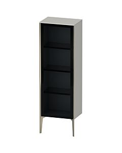 Duravit hauteur XViu XV1368LB107 50x36x133cm, porte vitrée, champagne mat, porte à gauche, gris béton mat