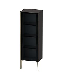 Duravit XViu Halbhochschrank XV1368LB180 50x36x133cm, Glastür, champagner matt, Tür links, graphit supermatt